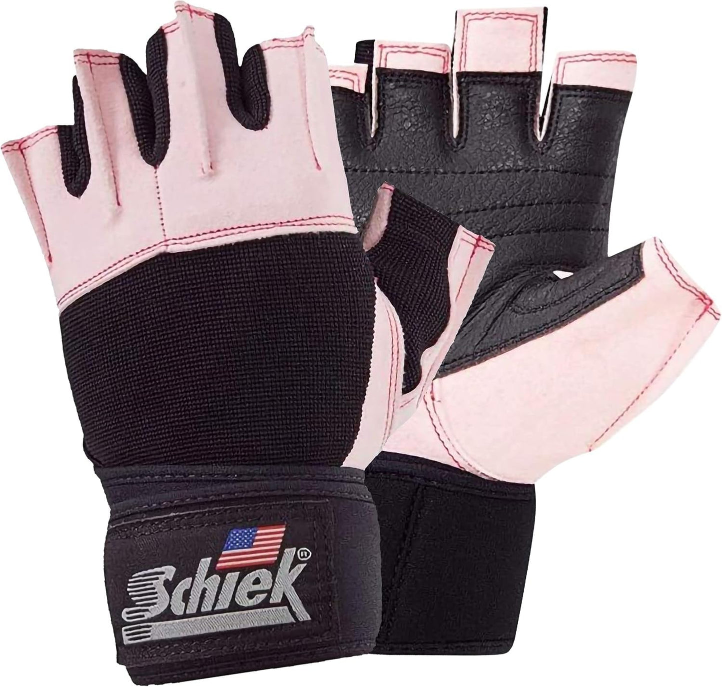 Schiek Sports Model 540 Womens Gloves - Pink Weightlifting Gloves for Women