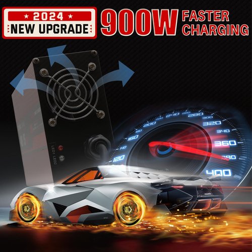 36 Volt Golf Carts Battery Charger for EZGO TXT, Trickle Charger 3.0 Technology, 18 AMP, 4-6 hrs Full Charge, Replace EZGO D-Plug, 16FT