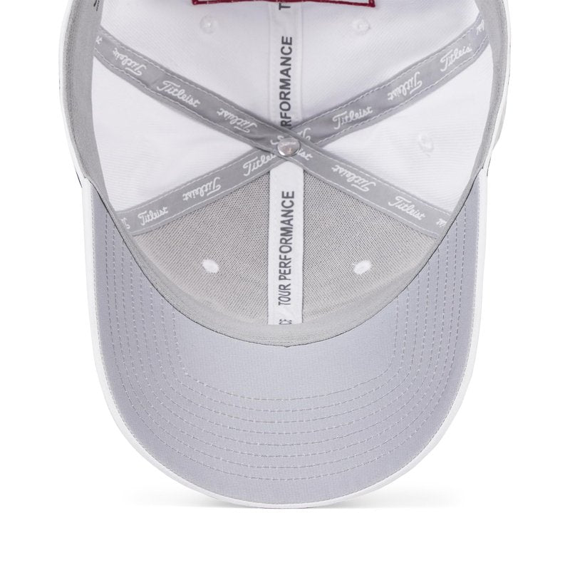 Titleist Tour Performance Golf Hat, White/Black