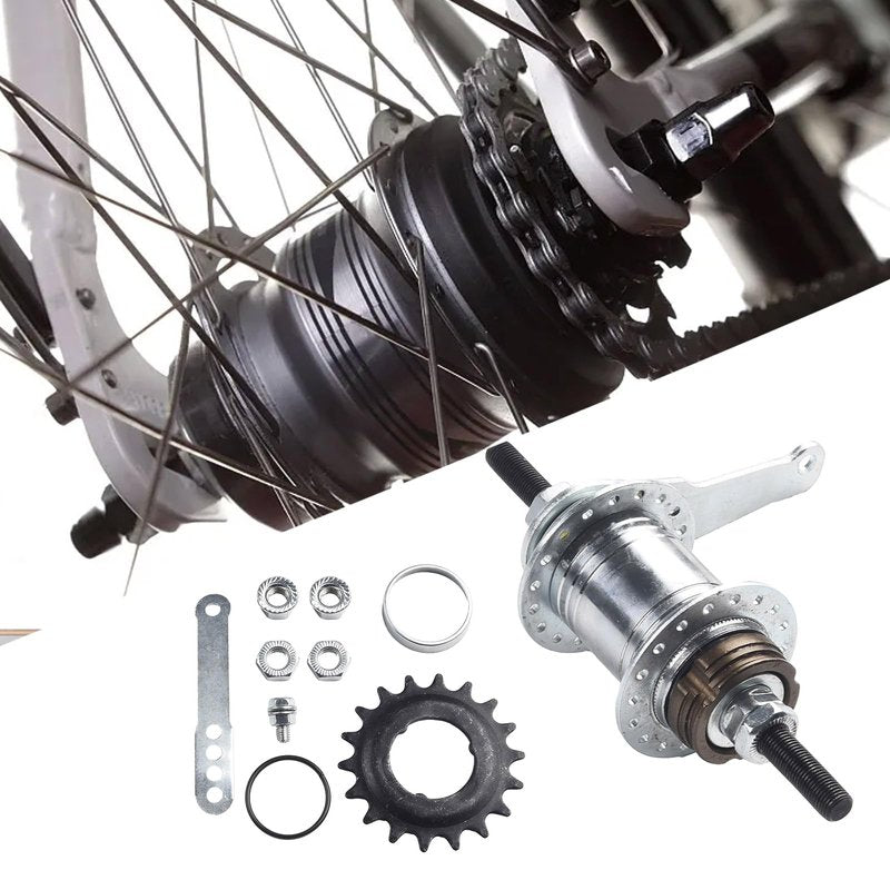 Coaster Brake Hub/Bike Brake Rear Hub, 36 Hole Coaster Brake Back Pedal Rear Hub Freewheel Bike Fixed Accessory Adapter