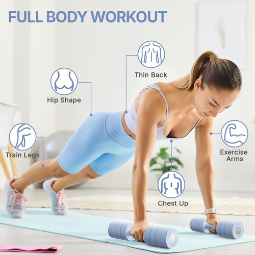 Adjustable Dumbbell Set of 2, Hand Weights for Women, Each 2.2/4.4/6.6/8.8 lbs, Quick-lock Mechanism Weights for Women Anti-slip Handle, Macaron Colors at Home, Office