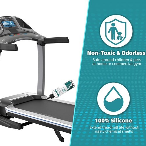 High-Performance Treadmill Belt Lubricant - 100% Silicone, High-Temperature Resistant, 4.2 Ounce