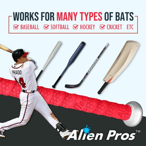 ALIEN PROS Bat Grip Tape - Premium 1.1 mm Precut Baseball Grip Replacement | 2 or 4 Grips for Enhanced Performance