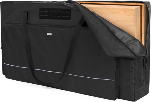 GOBUROS Cornhole Carrying Case - Fits Regulation Size Boards | Padded Shoulder Strap & Sandbag Pockets