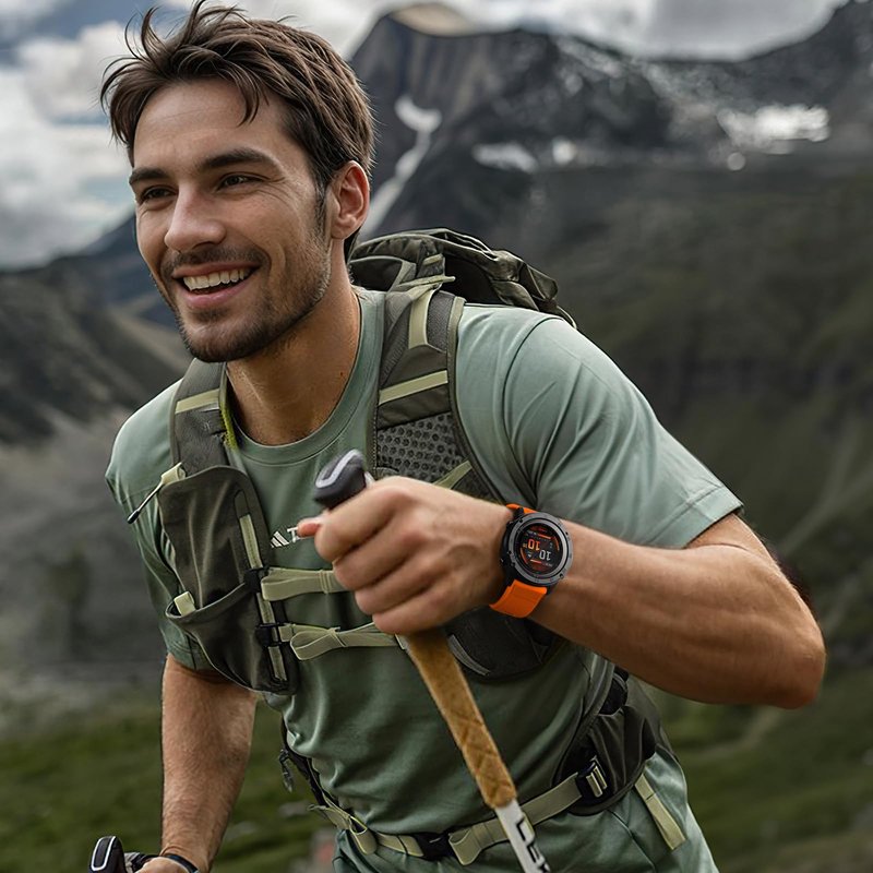 Ouwegaga Compatible with Garmin Fenix 8 51mm 7X 6X 5X Watch Band, 26mm Quickfit Silicone Sport Strap for Fenix 8 Pro 51mm/7X 6X Pro/Fenix 5X Plus/Descent MK1/D2 Delta PX/D2 Charlie/Fenix 3/Fenix 3 HR