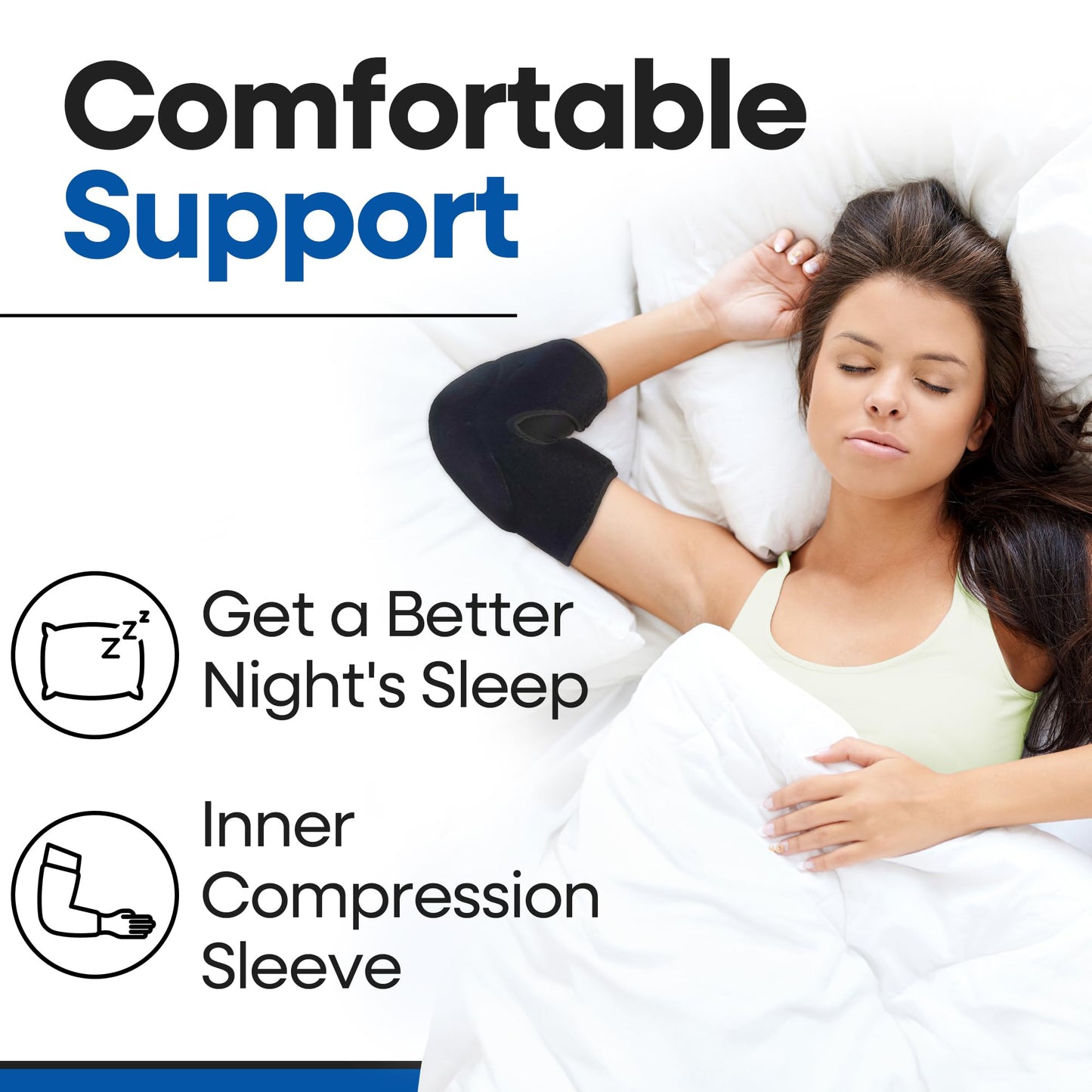 Soft Elbow Pad For Bursitis & Elbow Tendonitis Relief Wrap | Padded Compression Sleeve for Bursitis | Tendonitis Relief Wrap Pads | Tennis Elbows Brace for Women Men | Arm Cushion Brace | Small / Med
