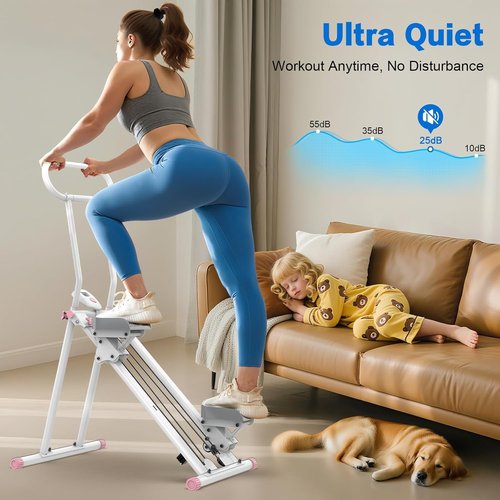 HXD-ERGO Stair Stepper - Adjustable Resistance Vertical Climber for Full Body Cardio Workout | Folding Design