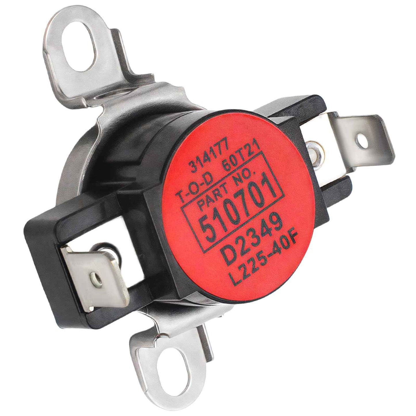D510701 Dryer High Limit Thermostat, suitable for Speed Queen, Alliance, Amana, and Other Brands, Replaces AP6285126, 510701, 61210, 62461, 62641, PS17001072, 504537-OEM Replacement Part, L225-40F