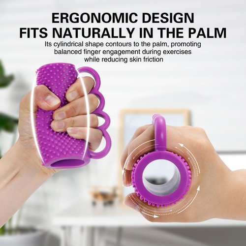 Hand Therapy Grip Ball for Stroke, Arthritis, Carpal Tunnel Pain Relief Recovery, Hand Squeeze Ball for Physical Therapy, Exercise Stress Balls for Adults, Improve Flexibility & Grip Strength