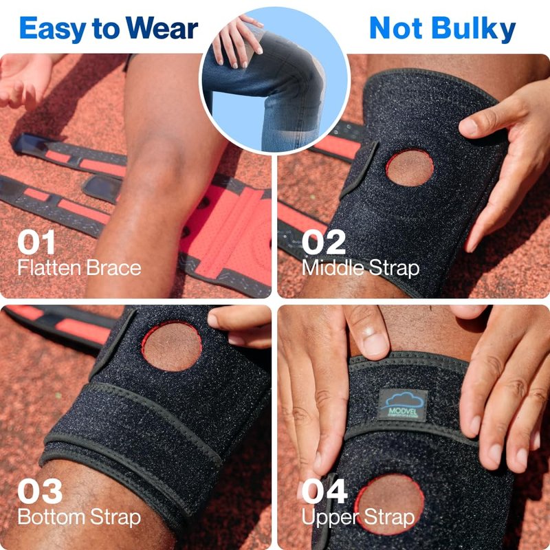 Modvel ELITE Knee Brace for Men & Women – Patella Gel Pads & Side Stabilizers for ACL, Meniscus Tear, Arthritis & Injury Recovery – Maximum Support for Running, Sports & Joint Pain Relief
