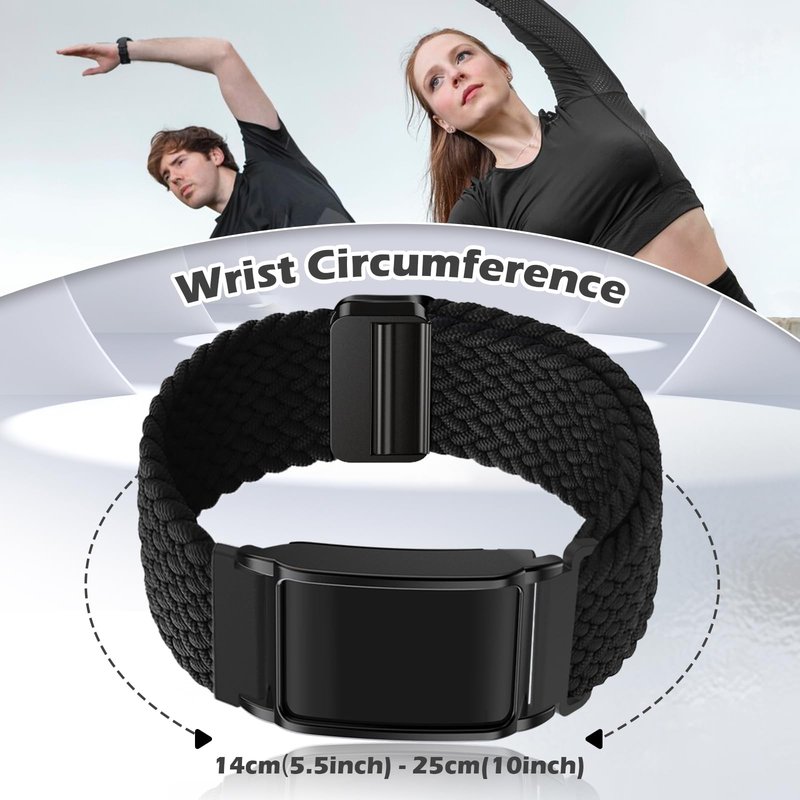 Anpzband Braided-Magnetic-Band Compatible With Whoop-4.0/3.0 Band - Adjustable Breathable Elastic Straps Replaceable Wristband for Whoop 4.0/3.0, Women Men, Fashion Multicolor