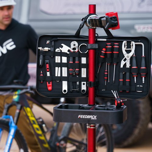 Feedback Sports | Tool Tray For Bike Repair Stands | Compatible W Upright Repair Stands | Black