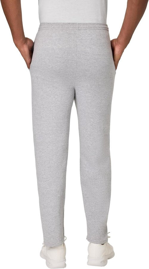 Hanes EcoSmart Men's Sweatpants - Comfortable Athletic Lounge Pants with Pockets | Open Hem Fleece