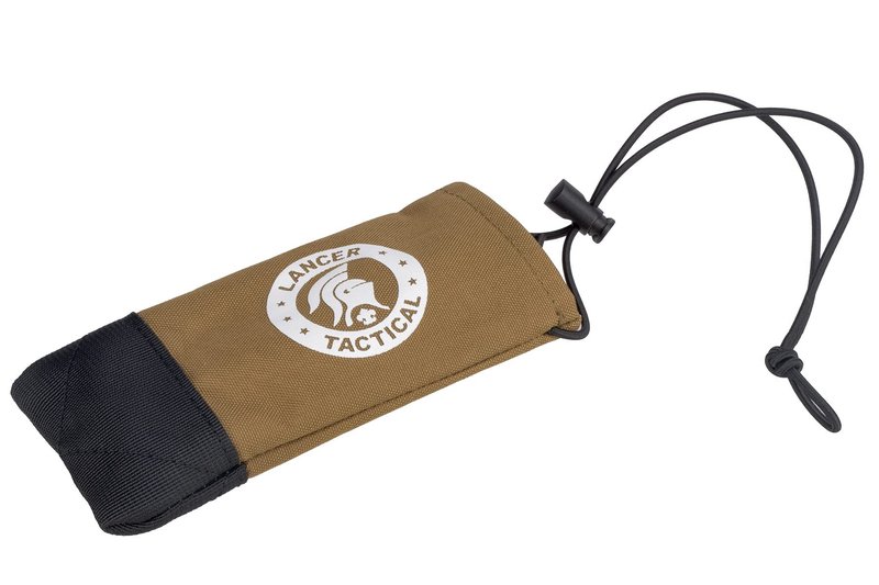 Lancer Tactical Airsoft Tactical Airsoft Barrel Cover w/Bungee Cord for Airsoft Guns and Paintball Markers-3 Pack (Tan)