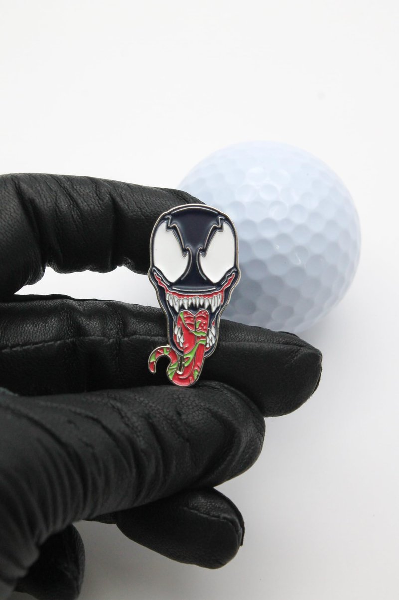 Mulligan Hooligan Golf Ball Marker + Magnetic Hat Clip, Funny and Unique Golf Gift, Premium Quality, The Perfect for Your Favorite Golfer, Golf Accessories for Any Occasions (Monster)
