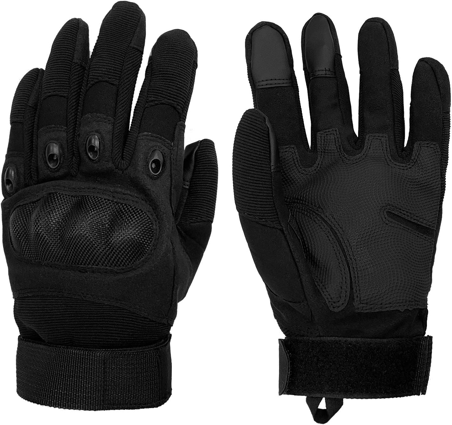 Sutekus Tactical Gloves - Hard Knuckle Design with Touchscreen Fingers | Ideal for Hiking, Camping, and Shooting