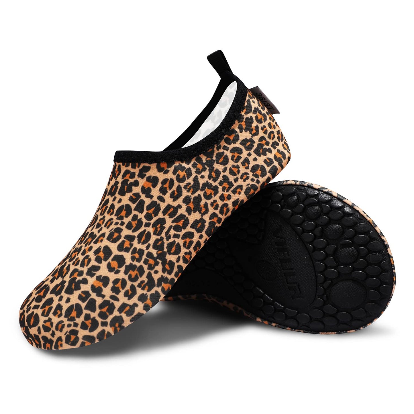 VIFUUR Water Sports Unisex Shoes Leopard Orange - 9-10 W US / 7.5-8.5 M US (40-41)