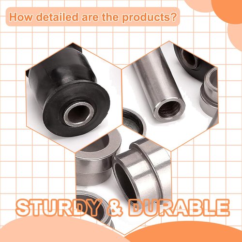 Yamaha G22 & G29 Golf Cart Front Lower Arm Bushing Kit – Complete Suspension Repair Set – OEM #90381-18001-00, 90387-12016-00, JN6-F2124-10-00, 401-22128-01-00 – Restores Stability & Reduces Noise
