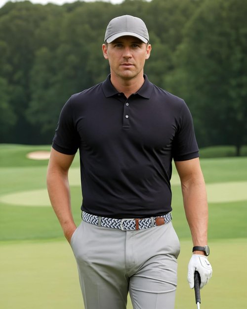 CHAOREN Men's Belt - Braided Stretch Golf Belt for Comfortable Fit | Ideal for Casual Shorts & Jeans