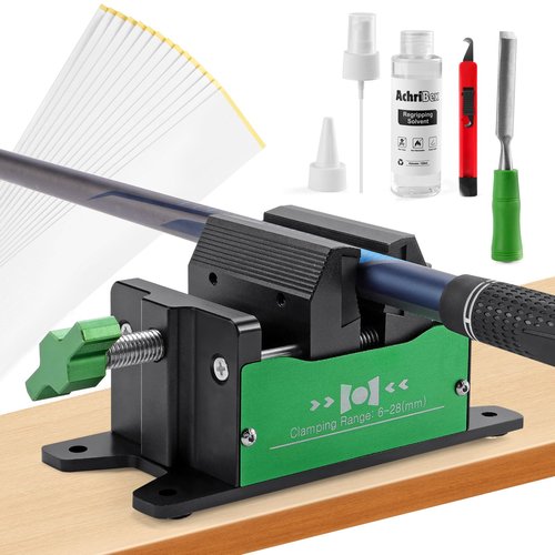 Achribex Golf Grip Kit with Grip Removal Tool & Tape - Golf Club Regripping Kit for Easy DIY Installation, Includes Golf Club Vise Clamp & Accessories for Grips Replacement for Golf Regripping Station