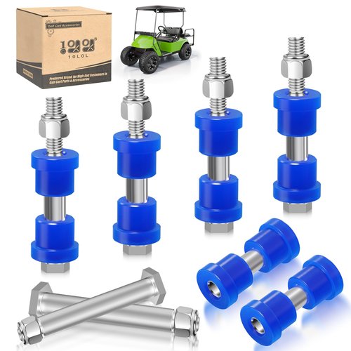 10L0L Golf Cart Rear Spring Bushing Kit for EZGO TXT & Medalist 1994-up, Club Car DS 1981-up (Blue)