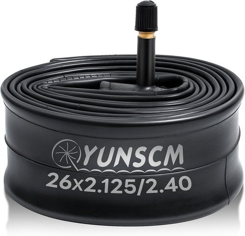 Bike Inner Tube - 26-Inch Schrader Valve (AV32MM) - Fits 26 x 2.125 to 2.40 Tires