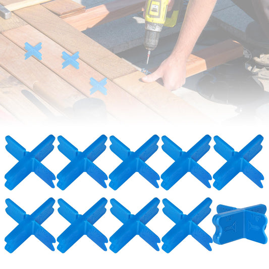 10PCS Deck Spacers,Durable Deck Spacer Tool to Uniform Gap Between Installed Deck Boards for Treated Lumber and Composite Decking Handy Deck Building Tools Deck Board Spacers