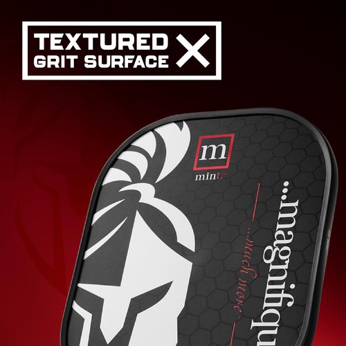 Mint Sport Magnifique Pickleball Paddle – 12K Carbon Fiber Pickleball Paddle with 10mm Polypropylene Core, Textured Spin Surface, PVC Edge Guard, USAPA Approved for Advanced Players