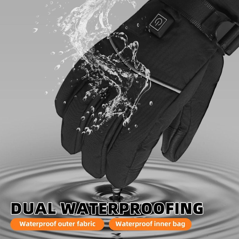 Heated Gloves, 5V 5000mAh Rechargeable Battery Waterproof & Upgrade Non-Slip with Arthritis Raynaud's Relief, Winter Handwarmer - for Driving, Outdoor, Daily Use & Gifts