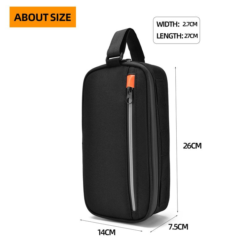 VENFOREST Bike Handlebar Bag Professional Waterproof Bike Crossbar Front Bag Bicycle Basket Frame Bags for Road Mountain Bicycle Outdoor Cycling Travel Hiking