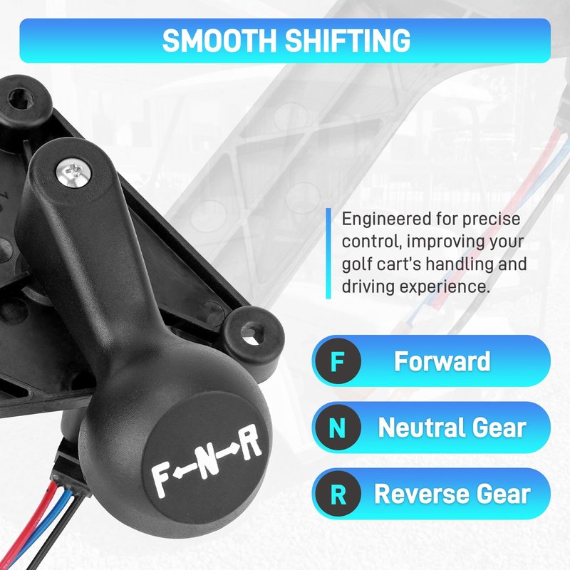 JURPLIX Club Car Forward Reverse Shifter Assembly with Handle Compatible with 1992-up DS Gas Golf Cart, F&R Shifter Assembly Replace # 1016947 1012987