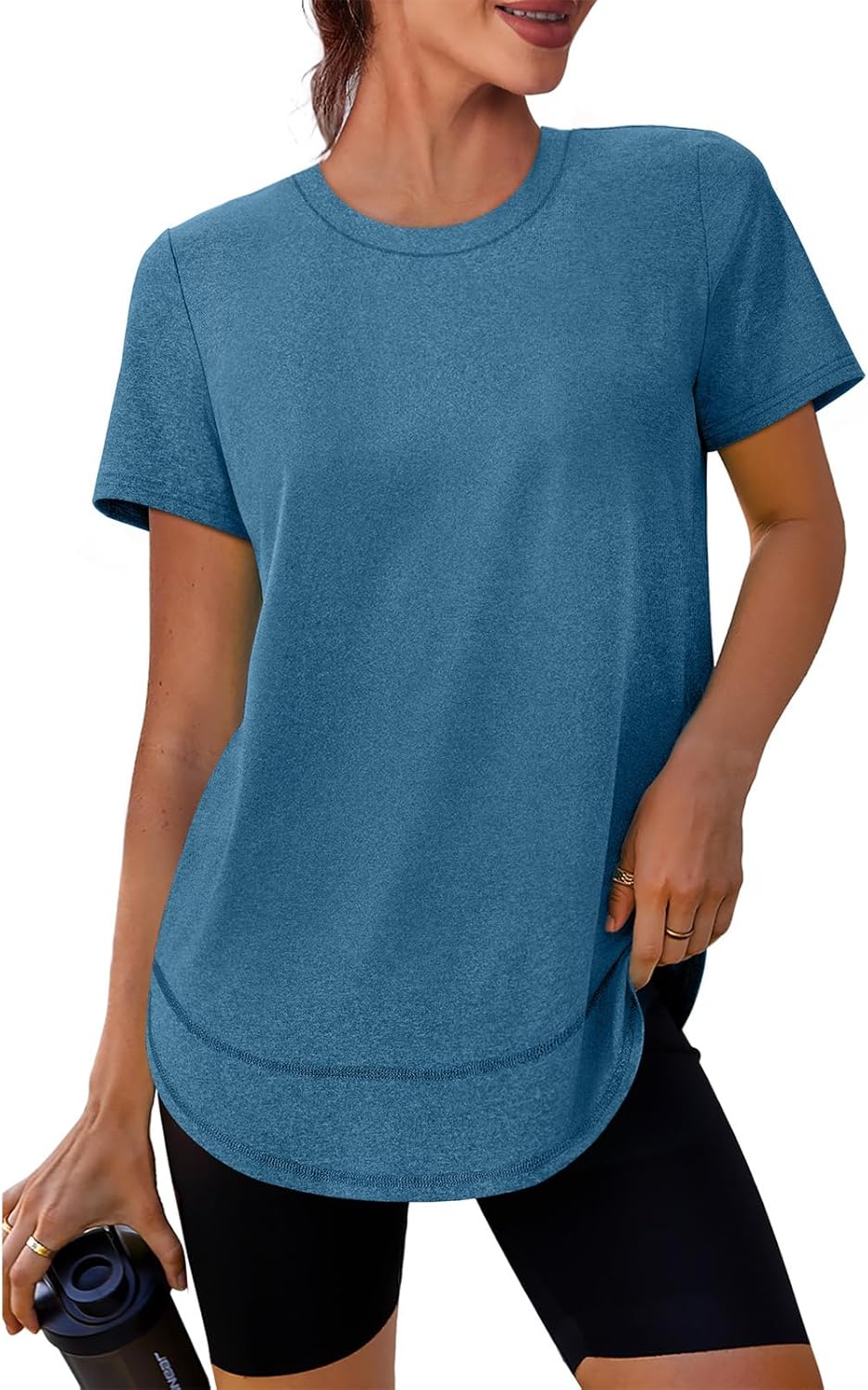 XIEERDUO Women's Workout Tops - Quick Dry Short Sleeve Shirts for Hiking & Running | S-3XL