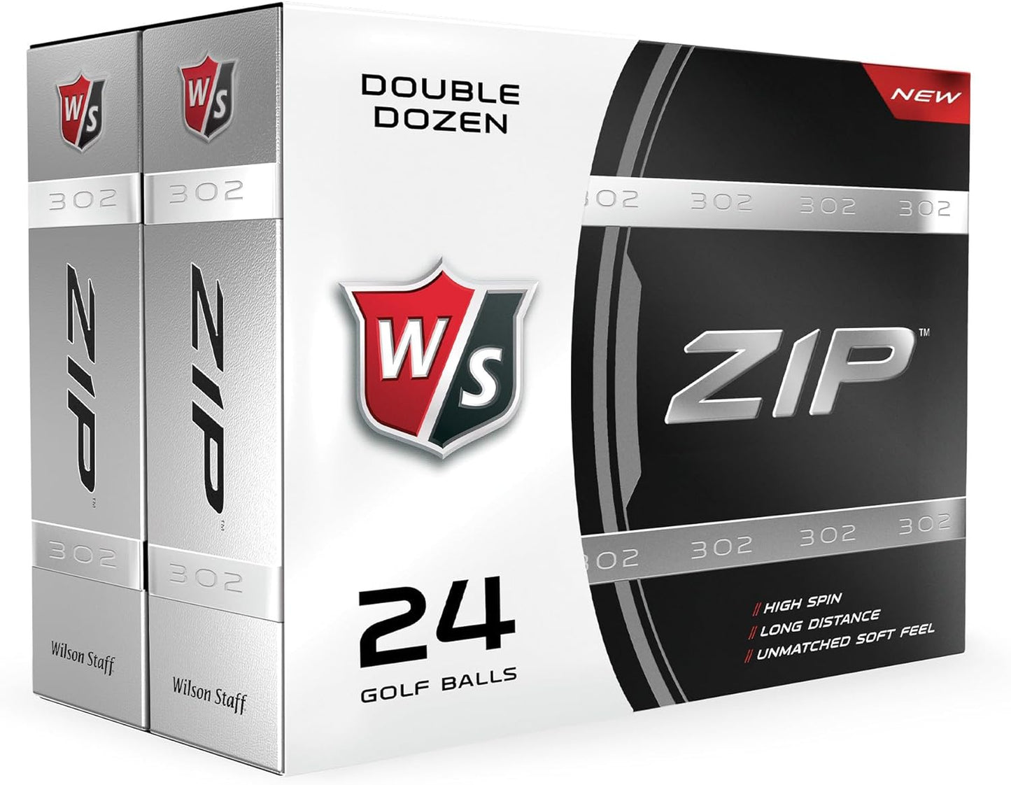 WILSON Staff Golf Balls - Premium Performance Zip Design | Pack of 24 for Optimal Play