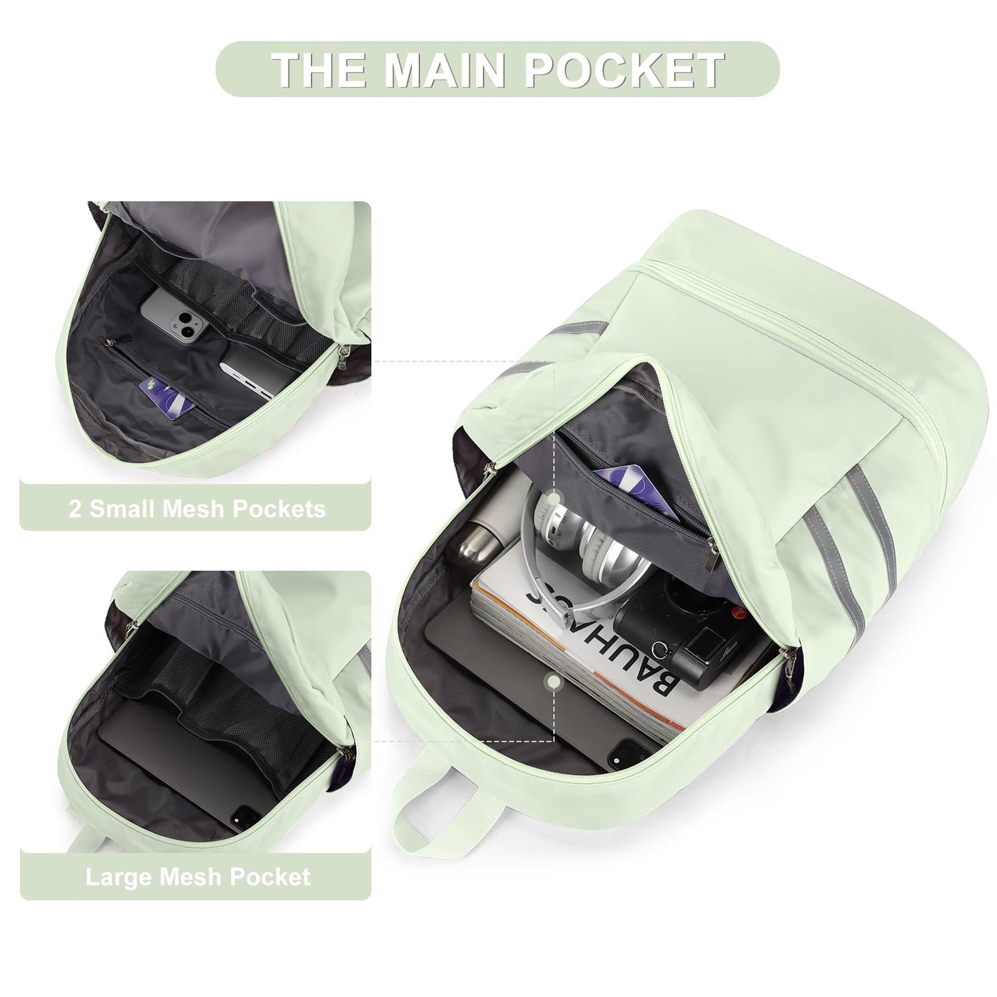 coofay Gym Backpack For Women Waterproof Backpack With Shoe Compartment Lightweight Travel Backpack Sports Backpacks Small Gym Bag