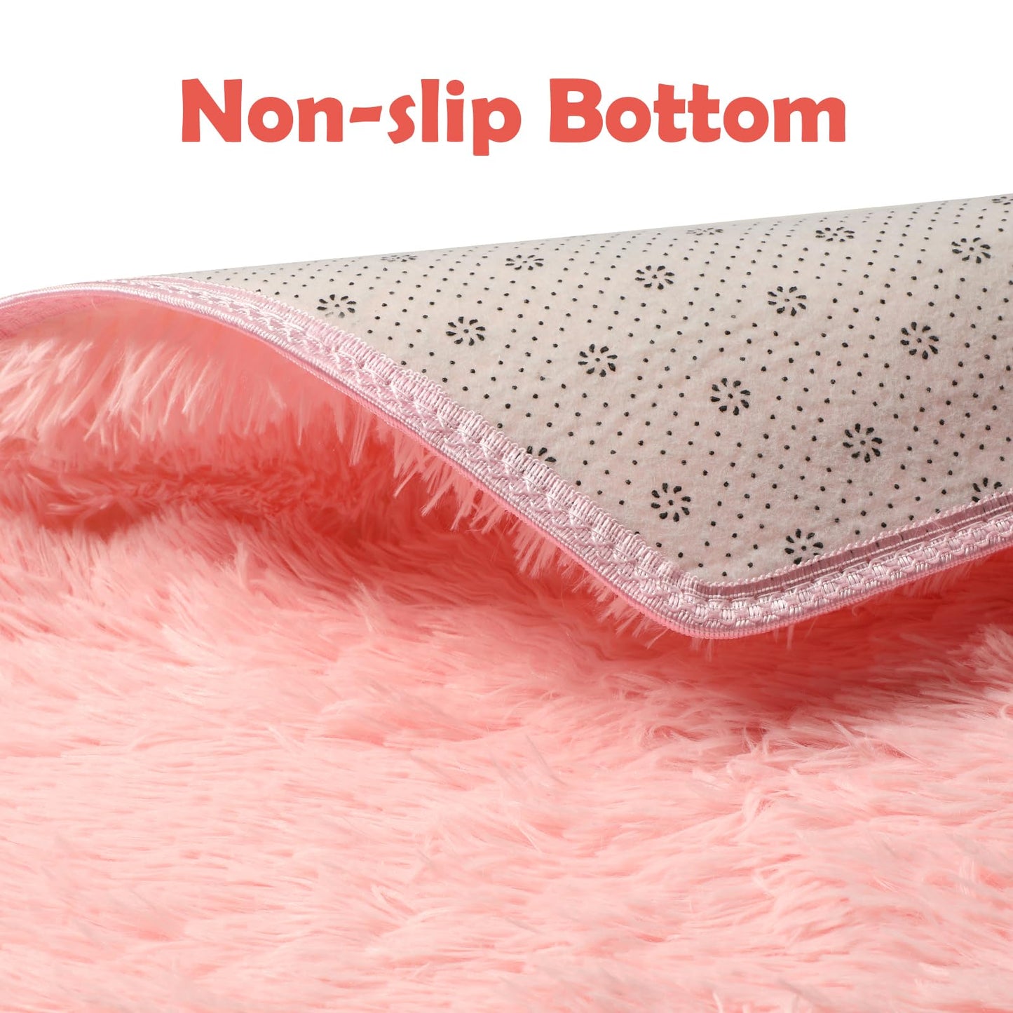 Monobeach Pink Kids Rug for Nursery Children Room Decor Ultra Soft Hexagon Carpet for Princess Tent for Girls Baby Play Mat for Floor 55”x 47” (55”x 47”, Pink Hexagon)