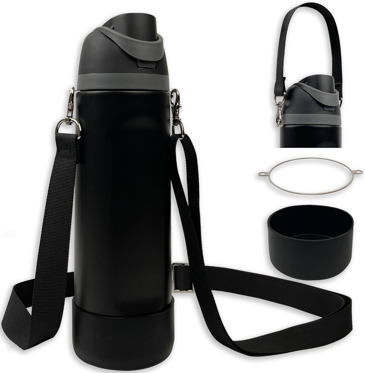 Owala Silicone Boot Set - Non-Slip Sleeve, Shoulder Strap & Handle Strap for 24/32/40 oz Bottles | Candy Coated