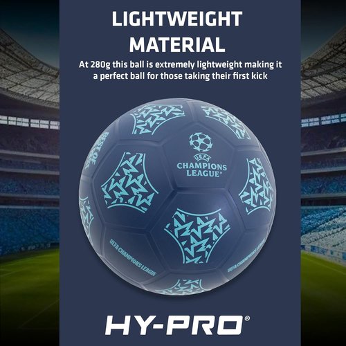Hy-Pro UEFA Champions League Soccer Ball - Size 5 Official Match & Training Ball for Kids & Adults