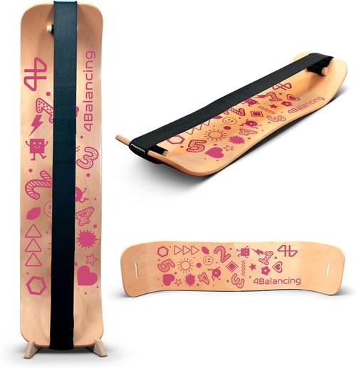 Balance Board for Kids | Slackline Wooden Wobble Board - Enhance Coordination for Sports Training