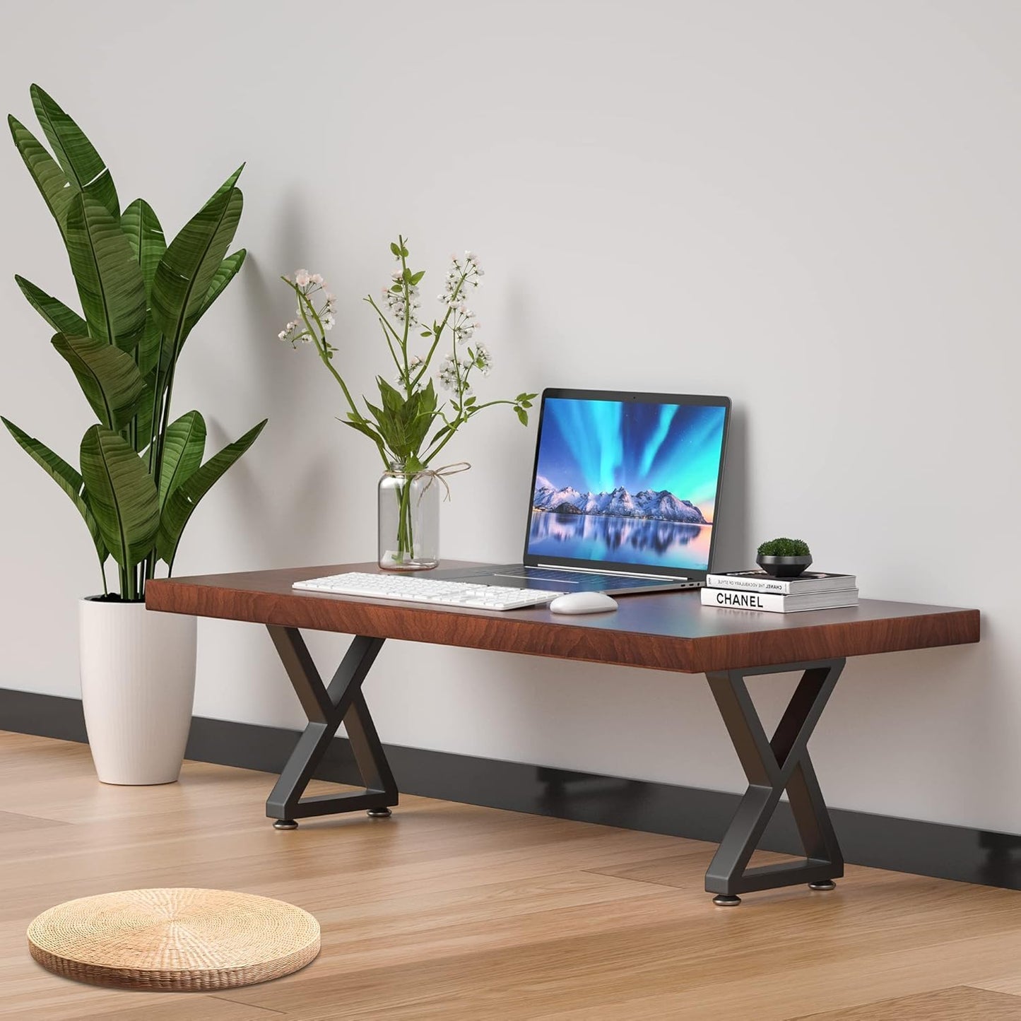 Likapop 28" Metal Table Legs, Bench Legs Chair Legs, Heavy Duty Desk Legs Coffee Table Legs, Black Metal End Table Legs, DIY Furniture Legs (28" Z-Type)