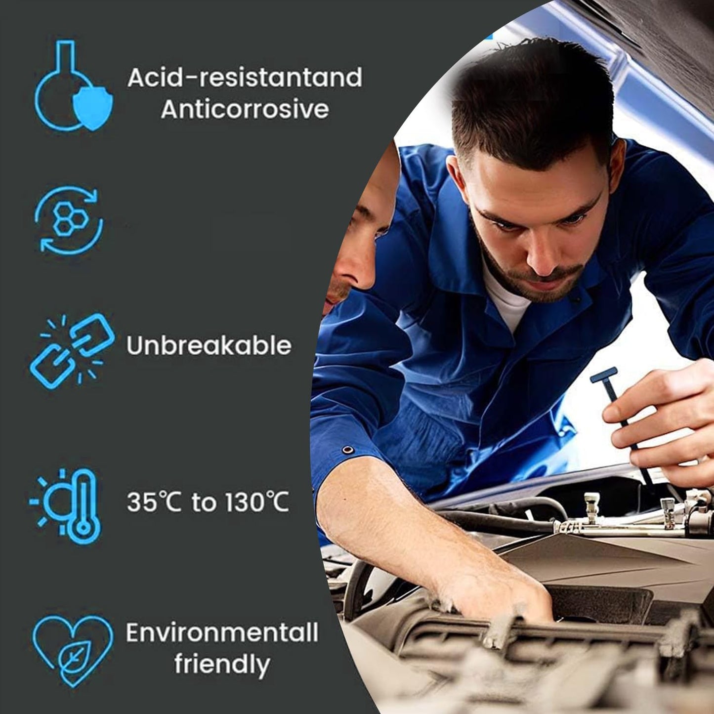 Nylon Universal Cable Tie Buckle, 100 PCS Heavy Duty Self-Locking Nylon Zip Ties Holder, Multi-purpose Plastic Cable Ties Tool, New Multifunctional Cable Tie Buckle for Car Daily Repair (100 PCS)