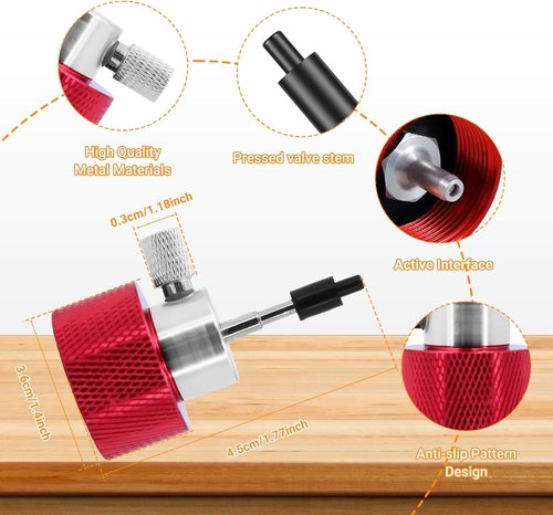 Elecbee Airsoft Propane Filling Adapter - Reusable Non-Leaking Gas Refill with Silicone Oil Port | Ideal for Outdoor Camping & Hiking