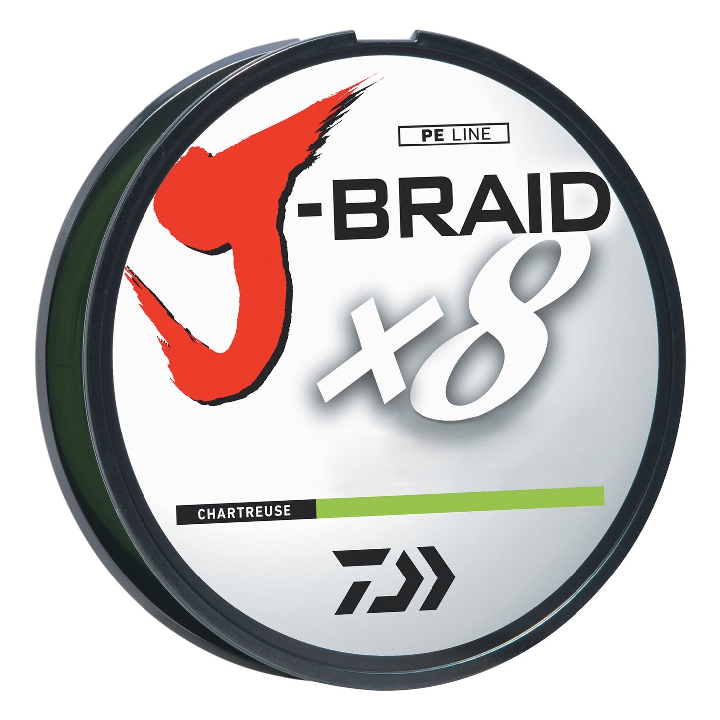 Daiwa J-BRAIDX8, Filler Spool, Chartreuse, Mono Dia, 20lb