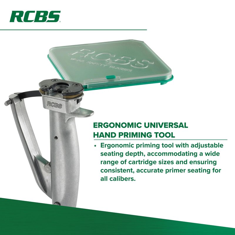 RCBS 90201 Universal Hand Priming Tool , Green