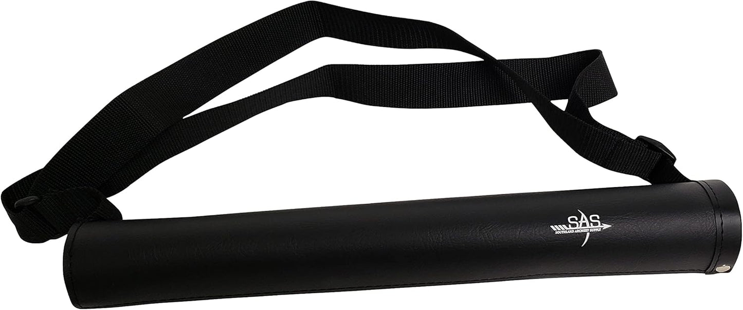 SAS Leather Tube 17" Hip Quiver | Durable Arrow Holder with Belt Clip for Archery
