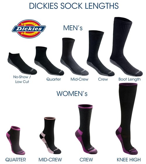 Dickies Men's Dri-Tech Mid-Crew Comfort Length Moisture Control Socks, Available in M-XL (6, 12 Pairs), Comfort Length Black Solid (6 Pairs), Large