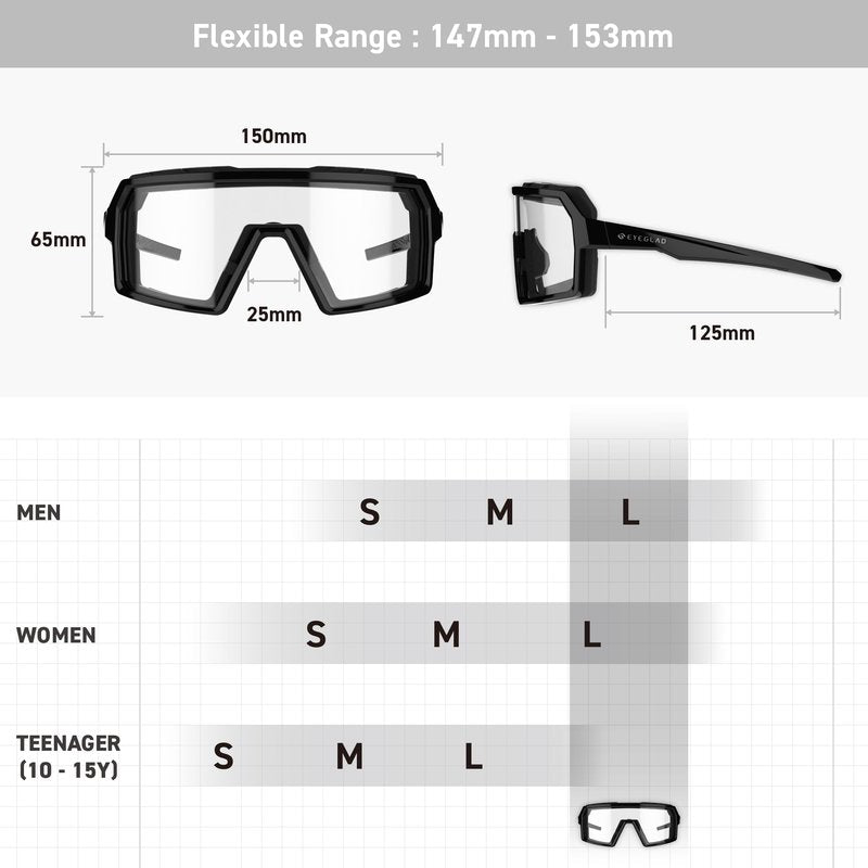 EYEGLAD Speedone Z87+ Safety Glasses, Safety Sport Sunglasses Photochromic Lenses UV400 Anti Fog Impact Resistant Men Women Powersports Motorcycle Riding Sports warp (KRYO)