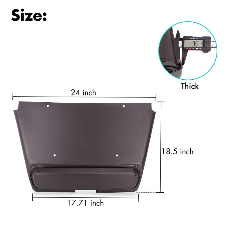 10L0L Golf Cart Front Shock Shield Cover Bumper Guard - Fits EZGO TXT, Replaces 27166G01 27166G02 27166G04 27166-G01 27166-G02 27166-G04