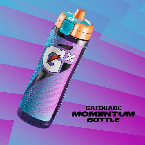 Gatorade Gx Bottle - Momentum Neon Blue | Hydration On-The-Go, Durable Design