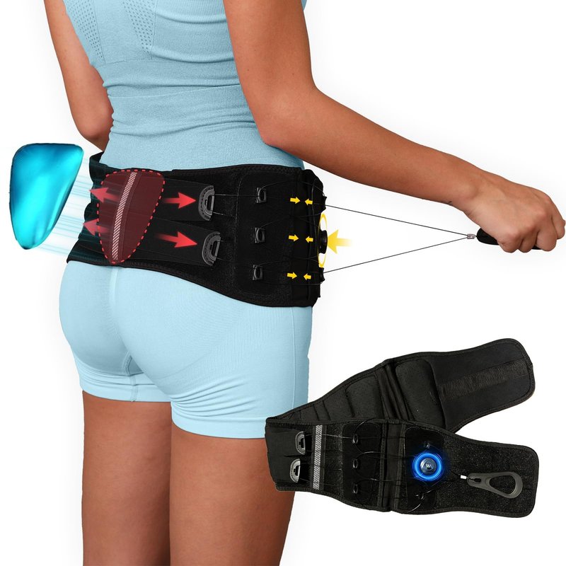 Femovaz® Dual-Adjust SI Joint Belt for Women and Men | SI Belt with Heatable Gel Pack | Relief for Lower Back, Pelvic & SI Joint Pain,L/XL