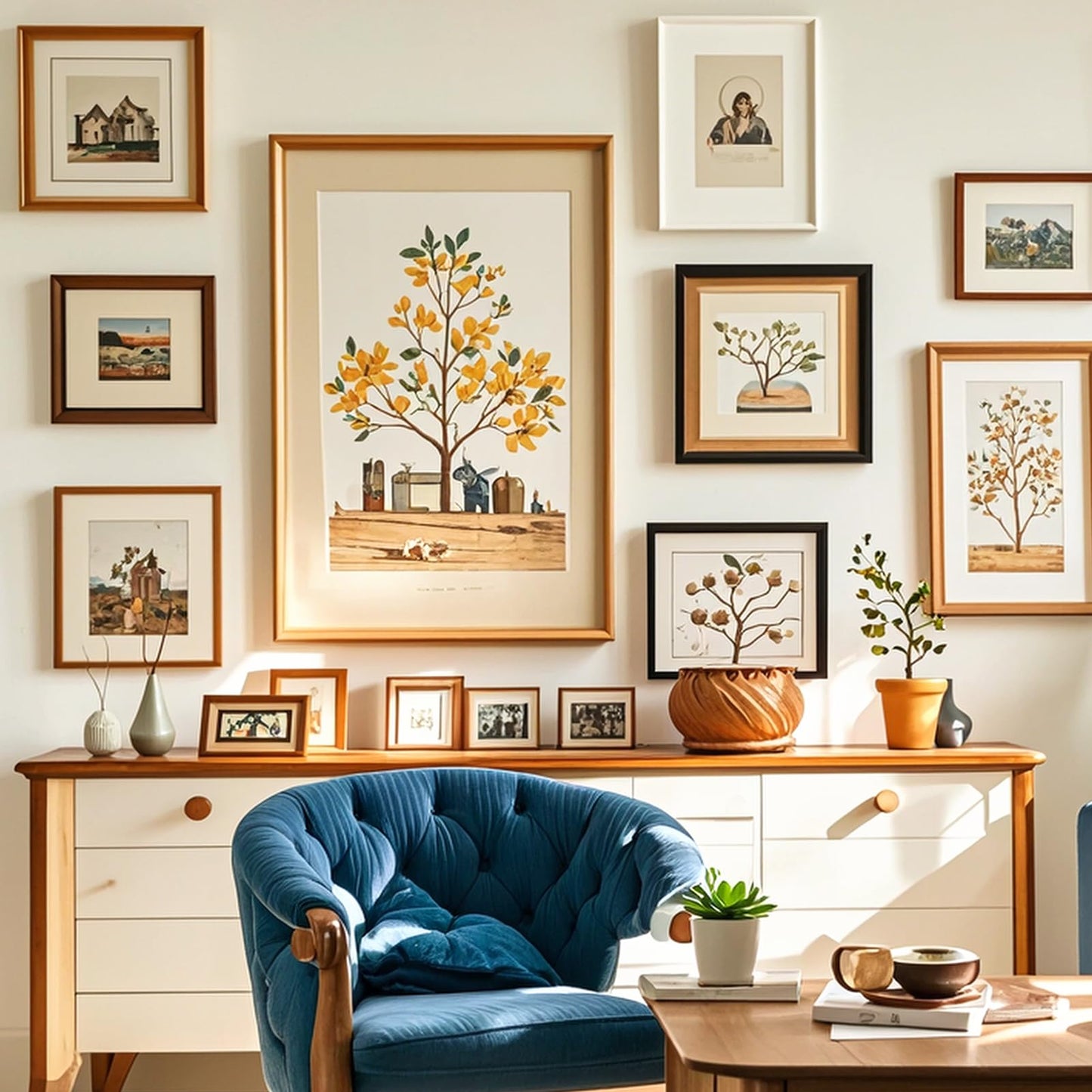 AIERSA Wall Hangers Without Nails,20 Pcs Picture Hangers Without Nails,Hang Pictures Frame On Wall No Nails,Nail Free Stickers for Walls,Drill Free Adhesive Hooks,Adhesive Screwless Screws(10mm)